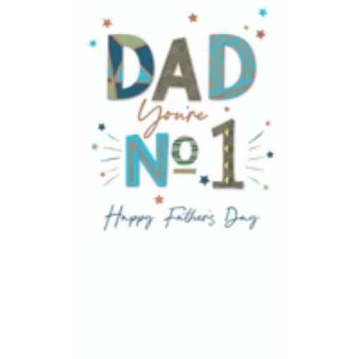 Picture of DAD YOURE NO 1 FATHERS DAY CARD